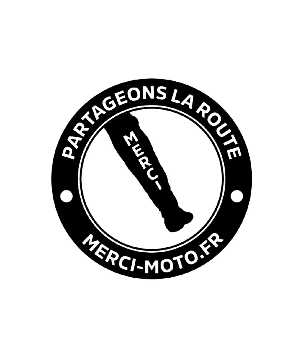 Autocollant Merci - Moto - Merci - moto